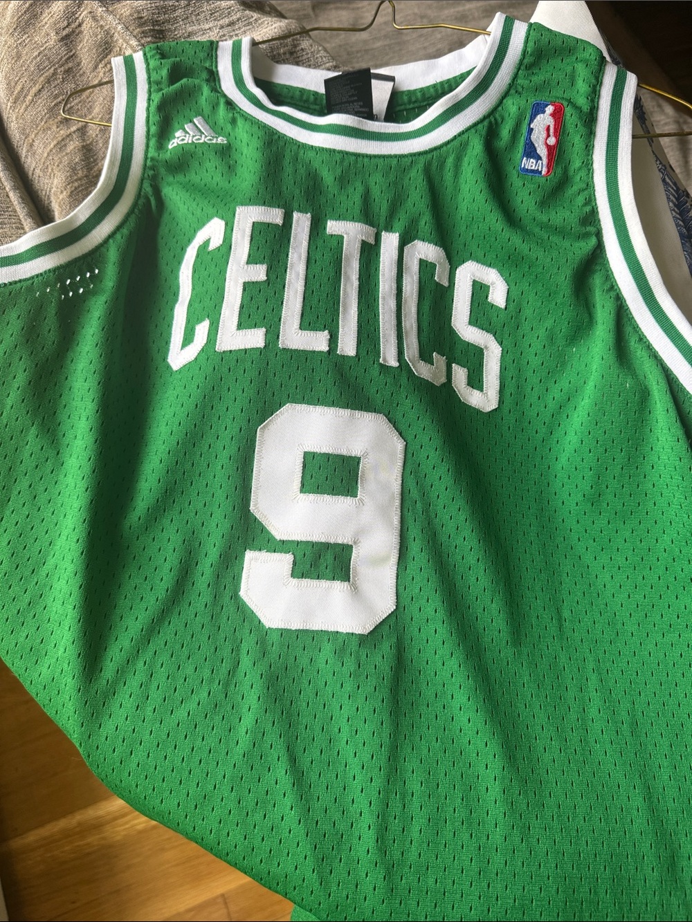 adidas Kids Celtics Green & White #9 Jersey